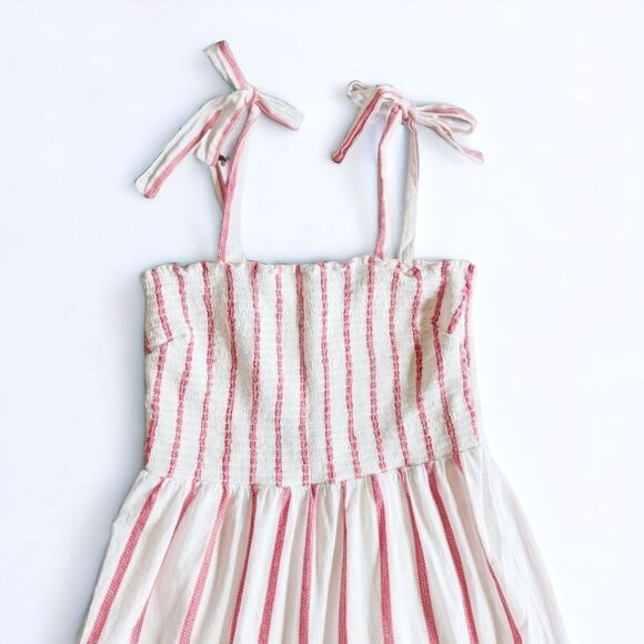 Draper James Smocked Midi Dress XL – Tie Strap Cottagecore Picnic Vibes - Picture 6 of 12